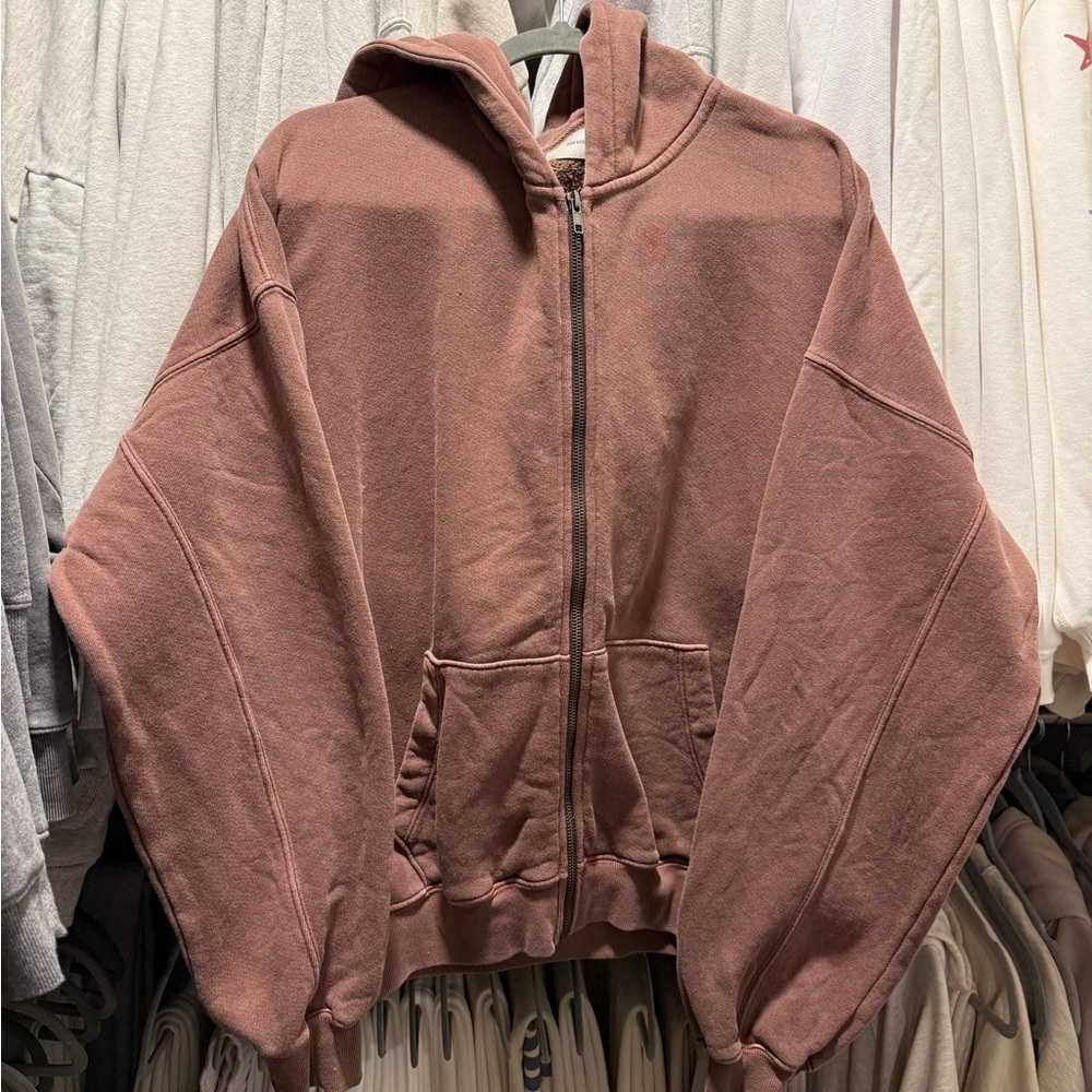 Joah Brown Distressed Hoodie